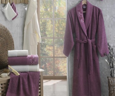 tufting-bathrobe-set