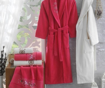 velvet-bathrobe-set